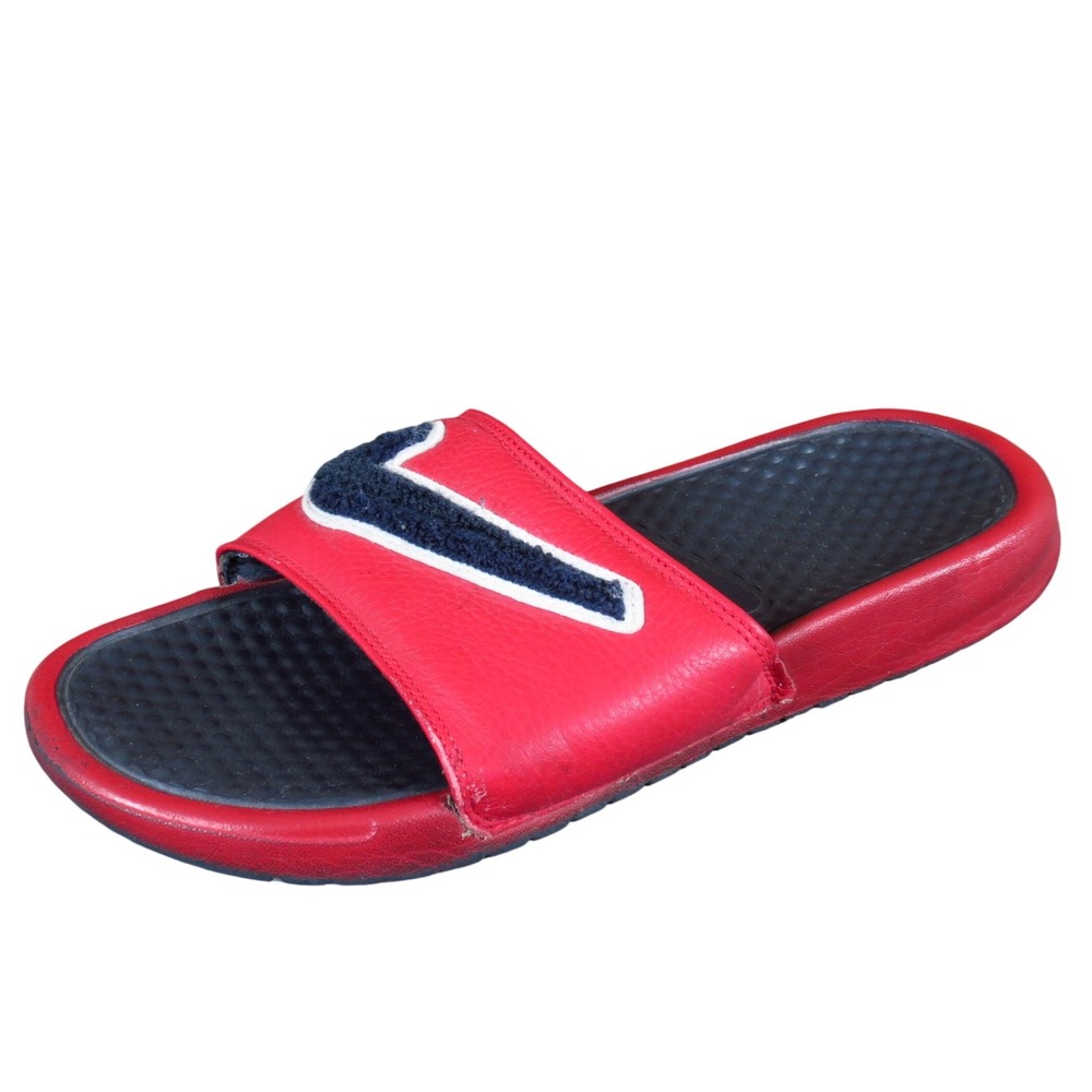 Nike‎ Benassi JDI Chenille Men Sandal Slide Size 7 Casual Red Synthetic